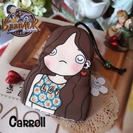 DIY-KG-20143 Carroll Keycover ที่เก็บกุญแจ สินค้า handmade ลายสาวน้อย Carroll