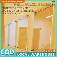 A4 A3 WALL ACRYLIC FRAME Acrylic Photo Frame Acrylic Display Stand Certificate Document Frame