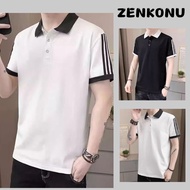 Zenkonu TOP MEN'S Fashion Loose-Sleeved Basic Short-Sleeved T-Shirt 337V2