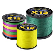 GHOTDA 300M 12 Strands Braided Fishing Line Japan Super Strong Bait Line