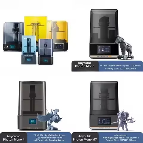 Российский ANYCUBIC UV Смола LCD 3D принтер Mono M7, 14K Mono M7 Pro, P1 DLP Printer D2