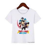 🥰💖 Funny Kids Tshirts Cartoon Yaya Gopal Ying Boboiboy T-shirt Friends Print Kids Clothes Summer Sho
