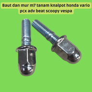 baut baud tanam knalpot dan mur m7/7mm x 7mm baut 11 mur topi kunci 10  honda vario pcx adv beat scoopy vespa