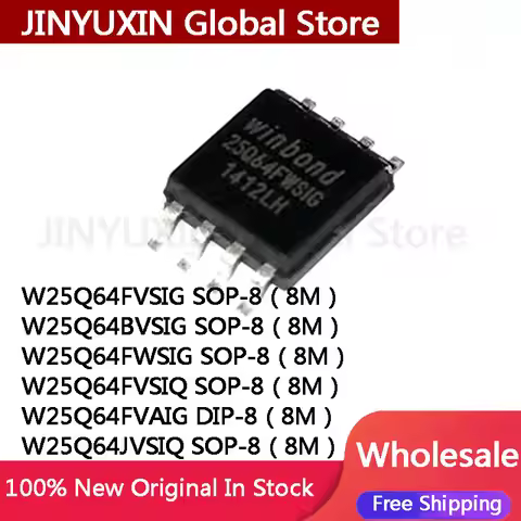 10pcs W25Q64FVSIG W25Q64BVSIG W25Q64FWSIG W25Q64FVSIQ W25Q64JVSIQ SOP-8 W25Q64FVAIG DIP-8 W25Q64 In 