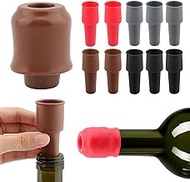 LOQJSS 12 PCS Wine Stoppers for Wine Bottles, Reusable Sparkling Wine Bottle Stopper, Silicone Wine Stopper Caps Double Sealed Wine Sealer Beverage Cover Saver to Keep Wine Champagne Fresh