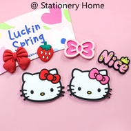 Kt Hello Kitty Bow Refrigerator Creative Decoration Magnet Personalized 3D Magnetic Refrigerator Sticker