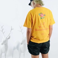 UNKL347 Yellow T-Shirt Combed Material Simple EMAG Motif Baju T Shirt Lelaki