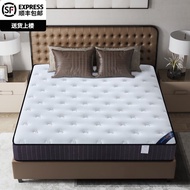 Q-8# Suibao Hong Kong Sea Horse Independent Spring Latex Mattress1.8x2Mi Simmons Dual-Use Soft and Hard1.5mCoir mattress