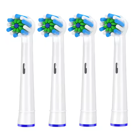 4pcs EB50 Cross Action Replacement Brush Heads For Oral B D12 D16 D100 3757 3709 pro3 pro1max electr