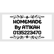STICKER WATERPROOF 40X20MM MURAH STICKER AISKRIM HOMEMADE DOORGIFT