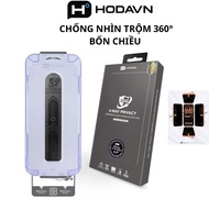 HODA 360 Anti-Peeping Tempered Glass with Self-Adhesive Frame for Genuine iPhone 17 Pro Max 17 Pro 1