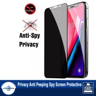 Powerlong Privacy Anti Peeping Spy Tempered Glass Screen Protector Samsung Galaxy A7 A8 A8 Plus 2018