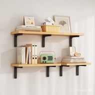 🚓Wall Shelf Bracket Wooden Wall Shelf Flat Partition Boy Shelf Hanging Wall Hanging Shelf Display Stand