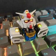 Keycaps Gundam RX-78-2 ปุ่มกดคีย์บอร์ดกันดั้ม สามมิติ แบบโปร่งแสง