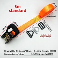 3m High-altitude Hoisting Thick Ratchet Tightener Accessories Cargo Binding Belt Tightener Rope