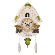 [Yi]Cuckoo Bird Cartoon Creative Clock for Children's Room Living Room European Style Bedroom Silent