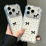 ins Style Bow Tie Clear Phone Case For Vivo Y78T Y75S Y73 Y73T Y71T Y70 2020 Y56 Y52 Y11 2023 V21E V