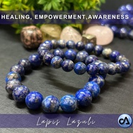 Stone Lapis Lazuli [HEALING AND EMPOWERMENT] Authentic Crystal Bracelet 16cm - Afghanistan