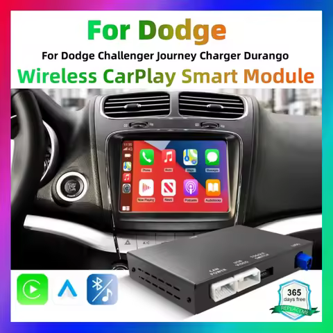 Wireless CarPlay Android Auto Retrofit Kit Decoder Box For Dodge Challenger Journey Charger Durango