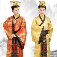Ancient Chinese emperor costume adult dragon robes Hanfu men clothing ancient Chinese performance co