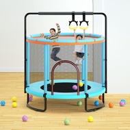 Trampoline Children's Indoor Home Trampoline with Safety Net Bouncing Bed Outdoor Trampoline Fitness Equipment with Hori