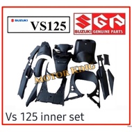 Inner Cover Set Suzuki Scooter VS 125 VS125 100% SGP Suzuki Original Kaver Hitam Matt Black Plastic 