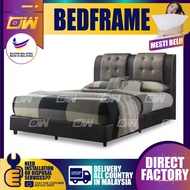 ⚡️ PROMOTION ⚡️ Grey Brown Leather Divan Box Bedframe Only / Bed Base / Katil - Queen / King Size (M