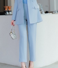 เสื้อสูทผู้หญิงแฟชั่นแต่งกระดุมหัวใจ NO.2324 ใส่คู่กางเกงกระบอกเล็ก No.2324-2(S-6XL)