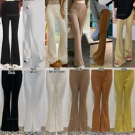 XL Women High Waist Boot Cut Pants Bootcut Flare Wide Leg Chic Trousers Bell Bottom