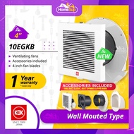 KDK 10EGKB Ventilating Fan - 4 Inch Fan Blade Wall Mounted Type Toilet Ventilator / Wall Exhaust Fan