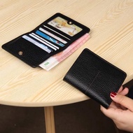 Small wallet women's short simple folding niche design leather texture wallet ultra-thin small buckle wallet card holder