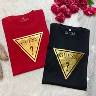 Hot Sale GUESS new trend printing men's and women's round neck cotton short-sleeved T-shirt 509