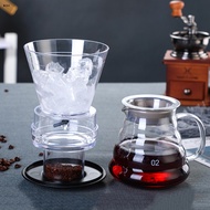 Rachel Ice Drip Coffee Pot Glass Coffee Maker Regulatable Dripper Filter Cold Brew Pots Ice Brewer Percolators Espresso Coffee