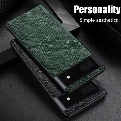for Google Pixel 9 9A 8A 8 7A 7 Pro 6 6A 5A 4A XL Case Fabric Texture PU Leather Soft Anti-fall Anti