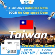 Taiwan Travel Sim Card【30GB No-cap speed with Unlimited 】【5~20 days】 physical Sim Card