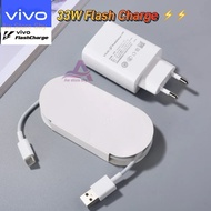 FAST CHARGER VIVO TYPE C 33W Flash Charging Y30/Y50/Y51/Y51A/Y53S/S1 PRO/V17 PRO/V19/Y21S/Y21T CHARG