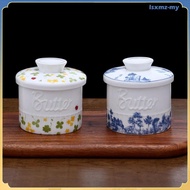 [LsxmzMY] Butter Crock Large Capacity Housewarming Gift for Soft Butter Ceramic Butter Container for