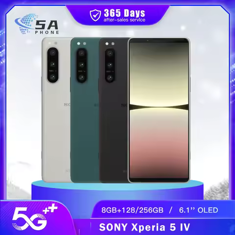 Original Sony Xperia 5 IV 5IV XQ-CQ54 XQ-CQ72 5G Mobile Phone NFC 128/256GB 6.1" OLED Triple Rear Ca