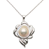 二手 Tasaki Mabe 珍珠項鍊，925 銀材質，約 13.7 克