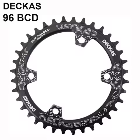DECKAS Coroa BCD 96 Asymmetrical 36T 34T Narrow Wide 96BCD Bike Chainring 36 34 Teeth Bicycle Chain 