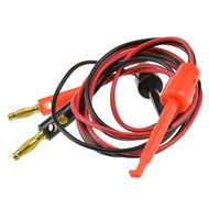 Multimeter Tools 4mm Banana Plug to Test Hook Clip Lead Cable 1M(3.3Ft) Test Cable Equipment Connect