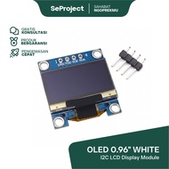 LAYAR OLED 0.96" 0.96 Inch white I2C IIC 128x64 Arduino ESP white Screen