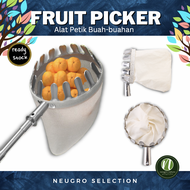 Alat Pengutip Buah Alat Petik Buah Neugro Stainless Steel Fruits Picker Gardening Fruit Plucker 摘果器