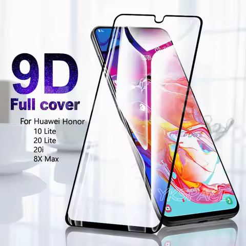 2Pcs 9H Full Cover Tempered Glass For Honor 10 20 Lite 10i 20i 8X MAX Play Screen Protector Protecti