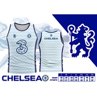 เสื้อบอลพิมพ์ลาย แขนกุด สโมสร เชลซี Chelsea