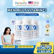 Pentavite Men Multivitamin and Mineral, 20 Essential Nutrients for Men's Vitality & Hormonal Balance