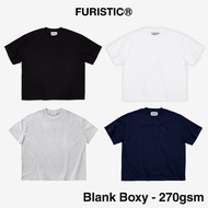 [15.01 SUPER DEAL] BOXY FORM SLIM T-shirt 270gsm / FURISTIC BLANK BOXY TSHIRT