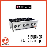 ANVIL 6 Burner Gas Stove HPA0006