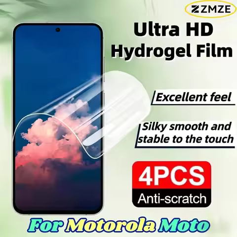4 Pieces For Motorola Moto G32 G31 G30 G34 G35 G36 Not Glass Ultra Clear Hydrogel Films For Moto G45
