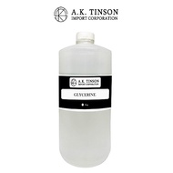 AK Vegetable Glycerine/Glycerin 1kg - USP Grade Ingredient for Hand Soap Liquid, Moisturizing, etc.